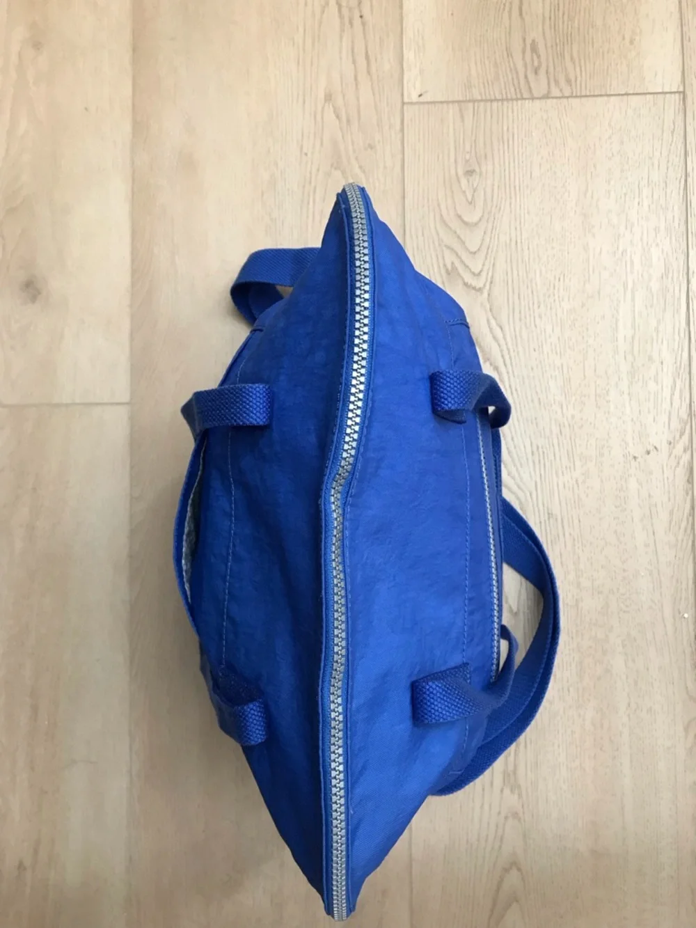 Kipling Martina Handbag Sailor Blue Crinkle Nylon Tote